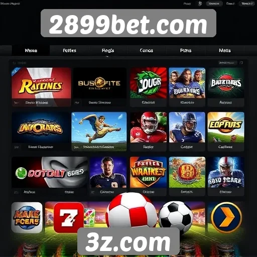 Opcões de jogos disponíveis na plataforma 2899bet.com