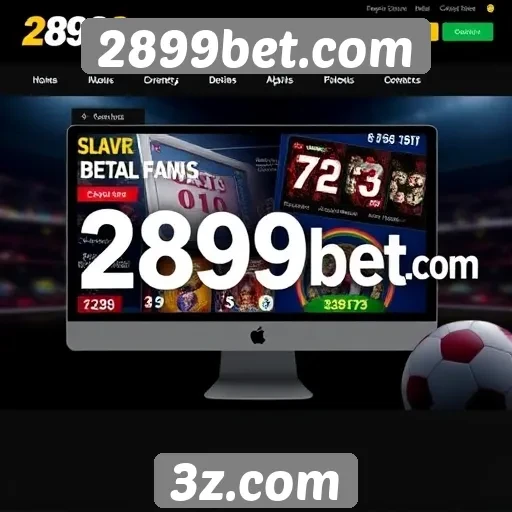 Avaliação da interface de usuário do site 2899bet